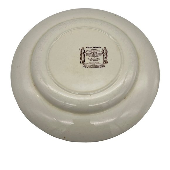 Vintage Fair Winds Friendship of Salem Dinner Plate Alfred Meakin England 10.5" - Picture 2 of 8